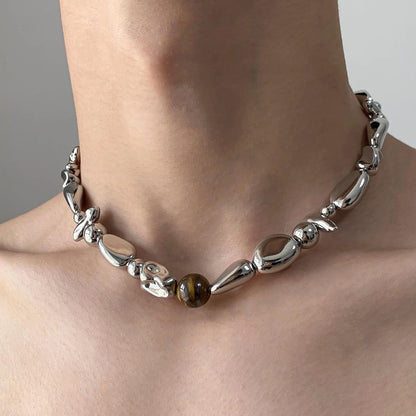 Accessories Asymmetric Geometric Choker