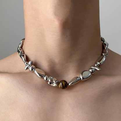 Accessories Asymmetric Geometric Choker