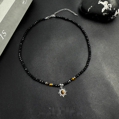 Accessories_Black_Crystal_Inlaid_Tiger_Eye_Necklace_V-neck_T-shirt_Long_Sleeve_MISSTT