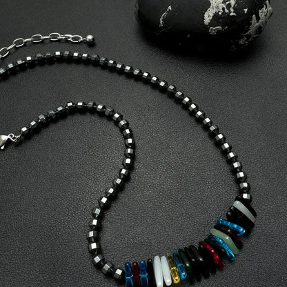 Accessories Black Onyx Crystal Stone Choker Necklace