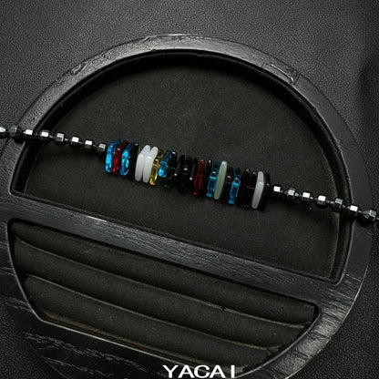 Accessories Black Onyx Crystal Stone Choker Necklace