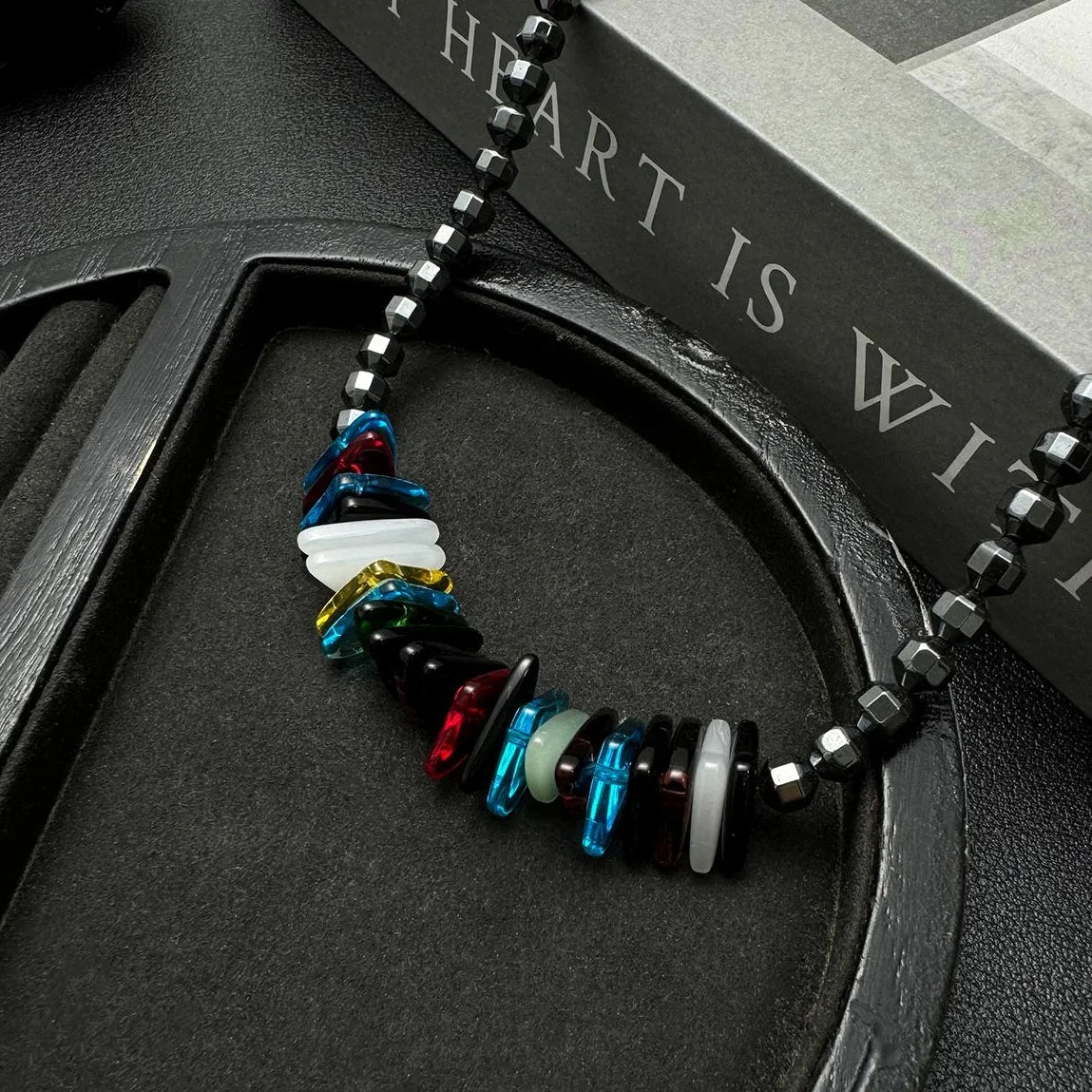 Accessories Black Onyx Crystal Stone Choker Necklace