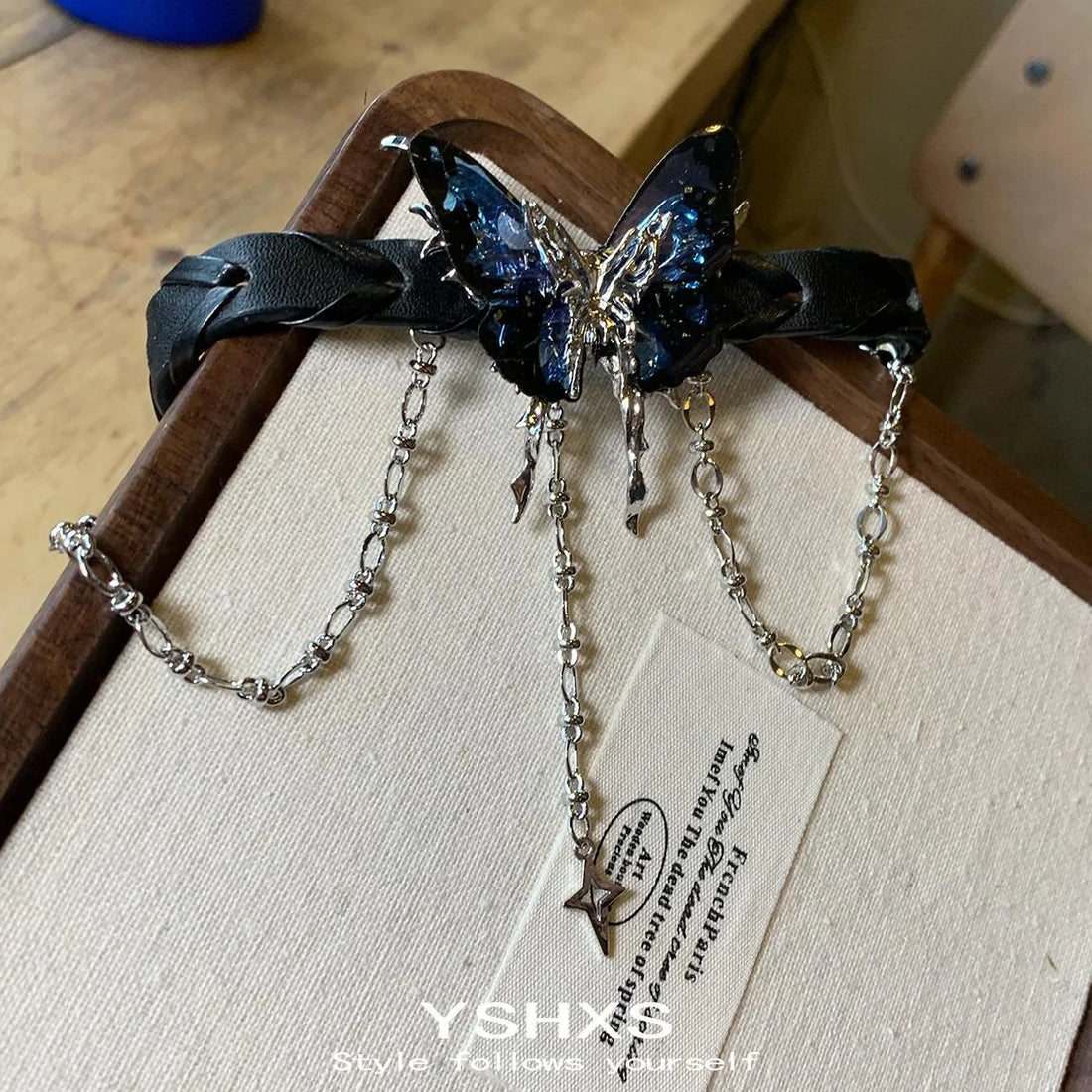 Accessories Black Ruffle Butterfly Choker