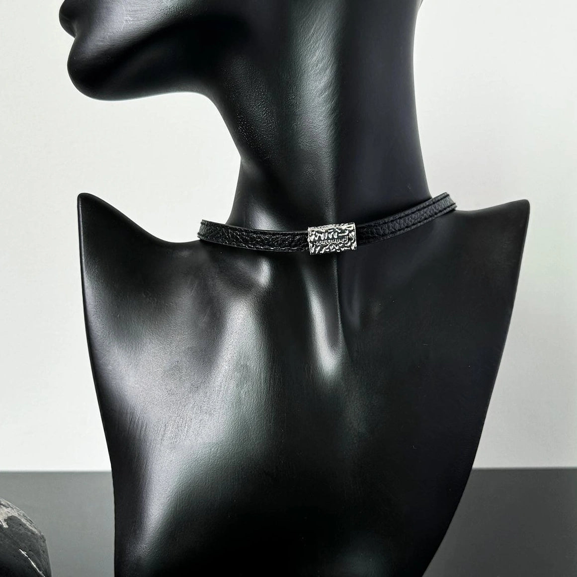 Accessories Black Square Choker Necklace