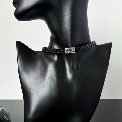 Accessories Black Square Choker Necklace