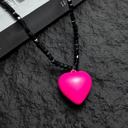 Accessories_Black_Stone_Pink_Heart_Pendant_Necklace_MISSTT