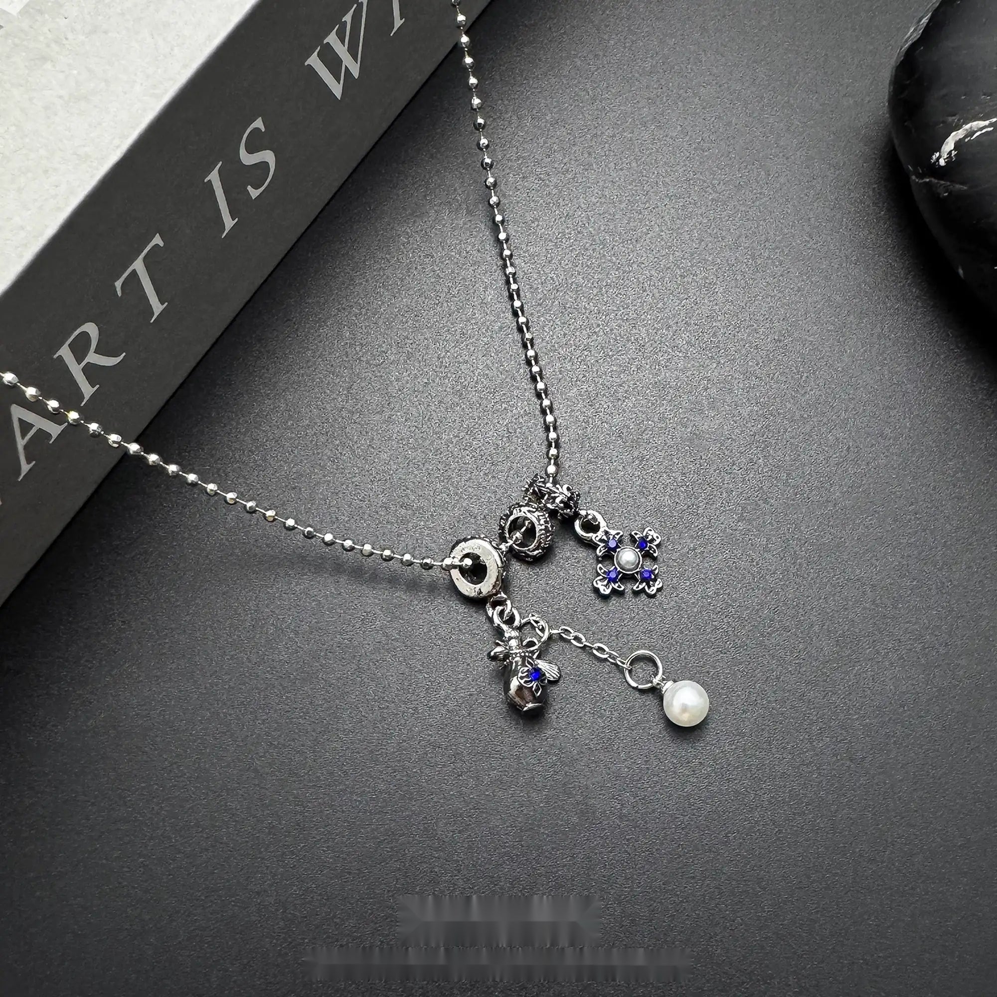 Accessories_Blue_Cross_Pendant_Ballpoint_Necklace_MISSTT