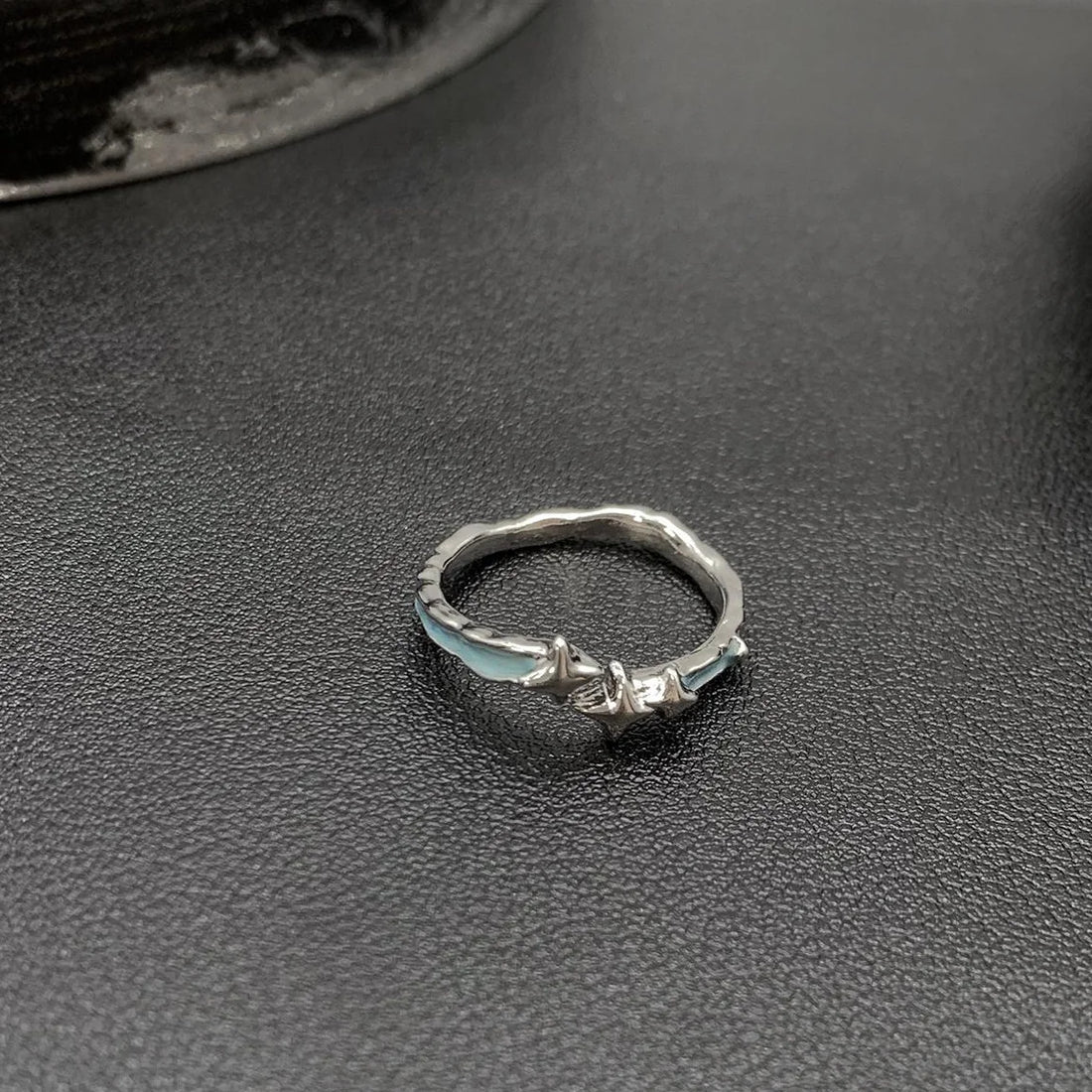 Accessories Blue Star Adjustable Minimalist Ring
