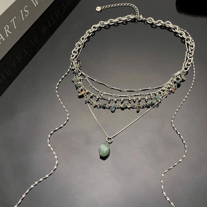 Accessories Bohemian Turquoise Multi Layer Fringe Pendant Necklace