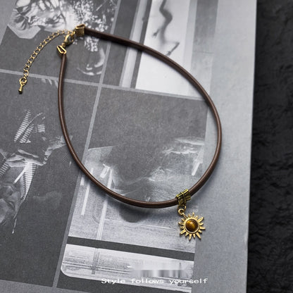 Accessories_Brown_Leather_Sunstone_Tiger_Eye_Choker_Necklace_MISSTT