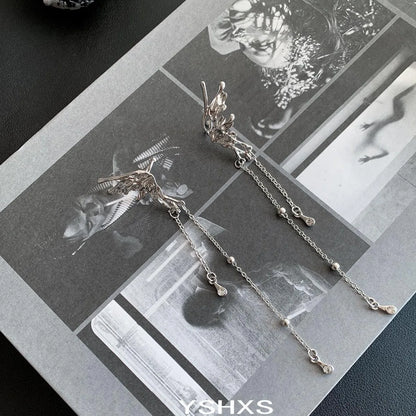 Accessories Butterfly Wing Tassel Ear Cuff