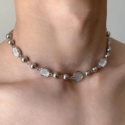 Accessories Cat S Eye Gemstone Choker Necklace