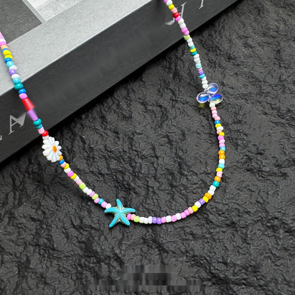 Accessories_Colorful_Dopamine_Starfish_Flower_Beaded_Necklace_MISSTT