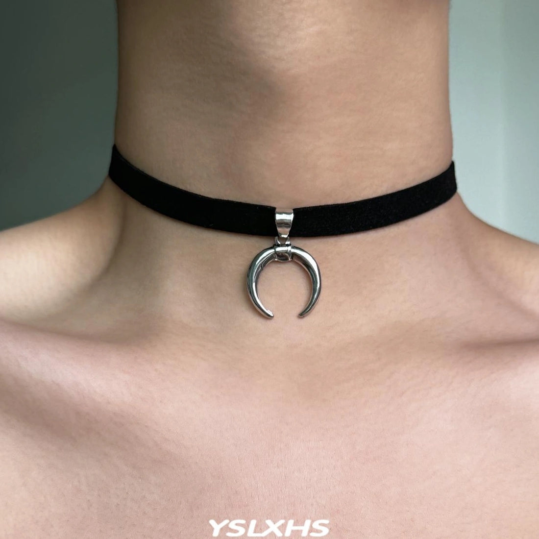 Accessories Crescent Y2K Minimalist Fabric Choker