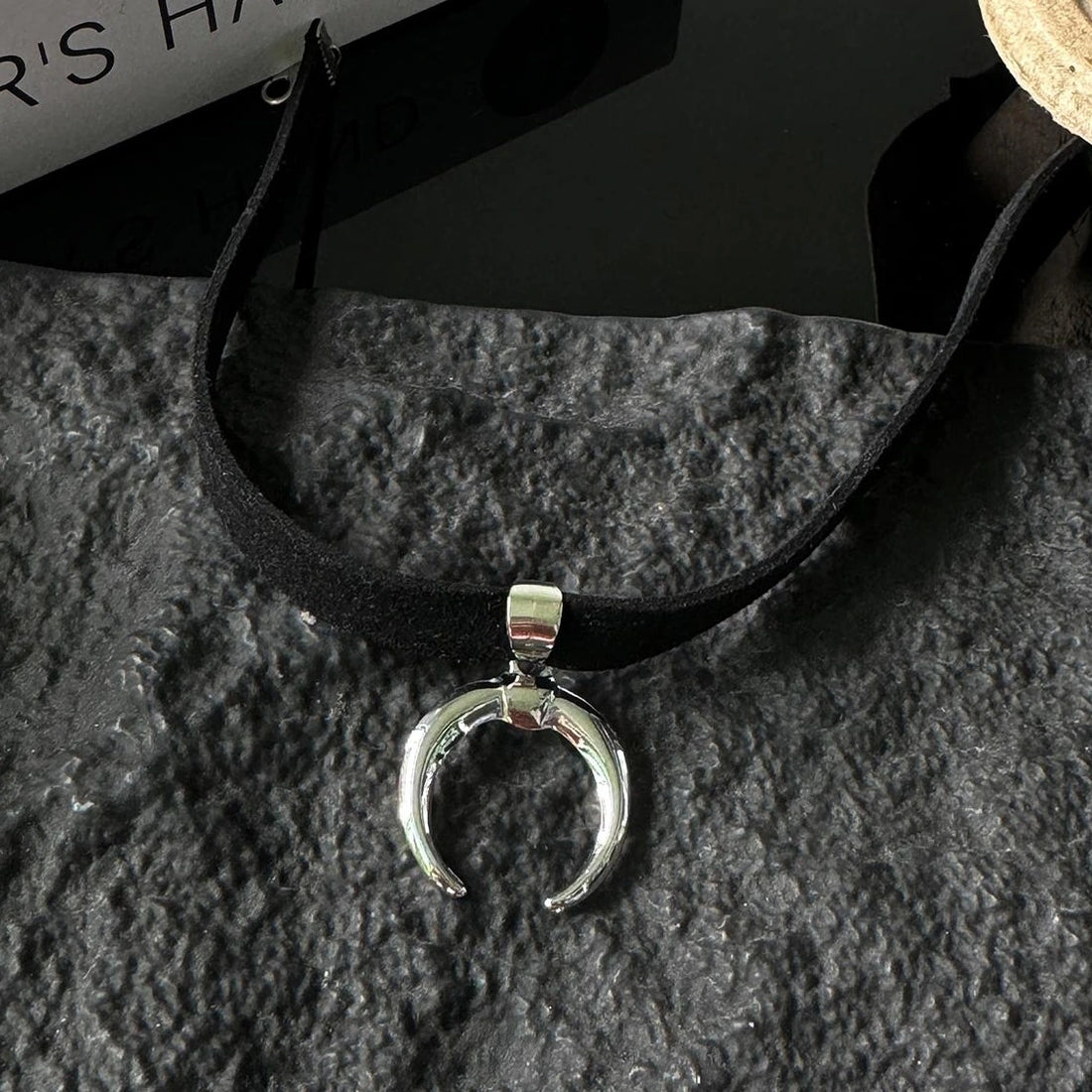 Accessories Crescent Y2K Minimalist Fabric Choker