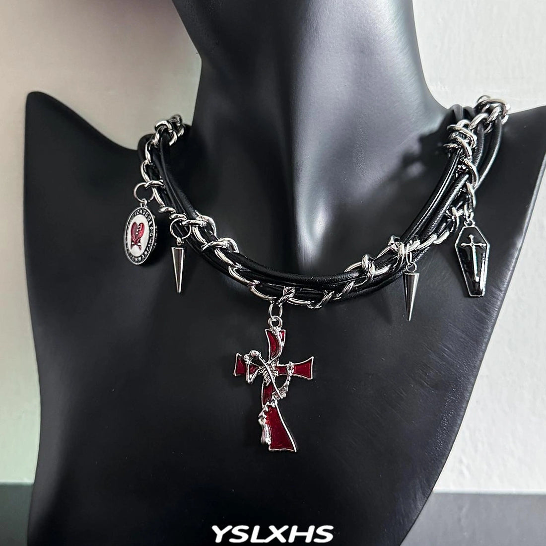 Accessories Cross Choker Necklace Punk Gothic Unisex