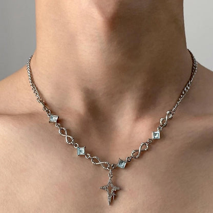 Accessories Cross Layered Collar Choker Necklace