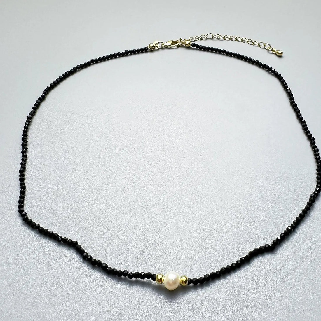 Accessories Crystal Beaded Pearl Pendant Choker Necklace