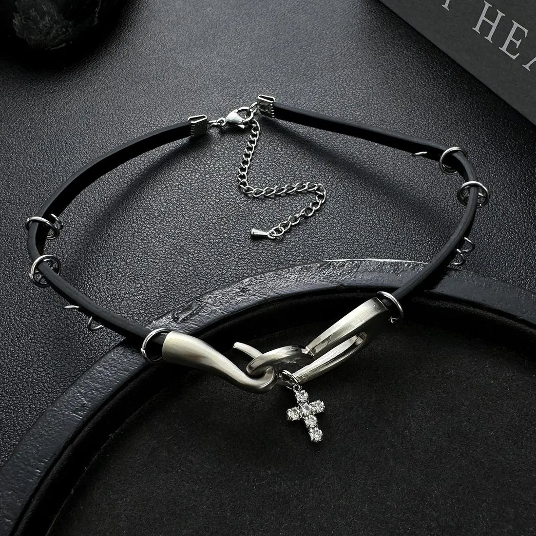 Accessories Crystal Heart Punk Choker