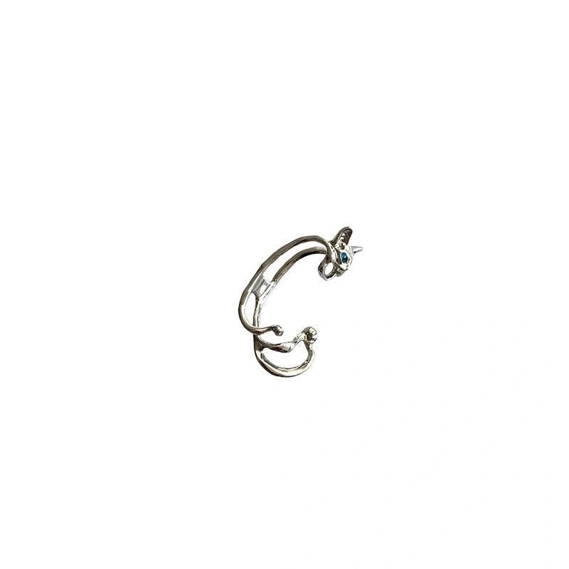 Accessories Dark Cat Ear Clip Adjustable Gothic Ear Cuffs