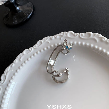 Accessories Dark Cat Ear Clip Adjustable Gothic Ear Cuffs