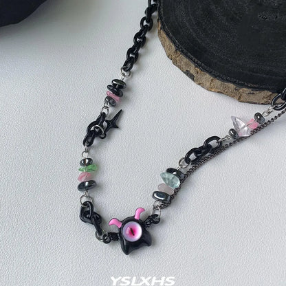 Accessories Dark Dopamine Demon Multilayer Beaded Necklace