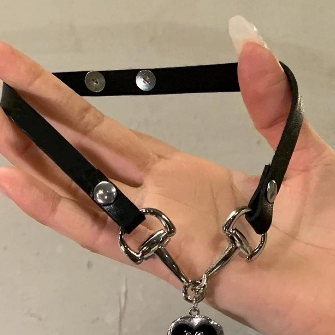 Accessories Dark Love Cat Claw Leather Choker