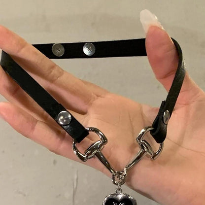 Accessories Dark Love Cat Claw Leather Choker