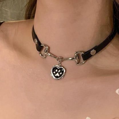 Accessories Dark Love Cat Claw Leather Choker