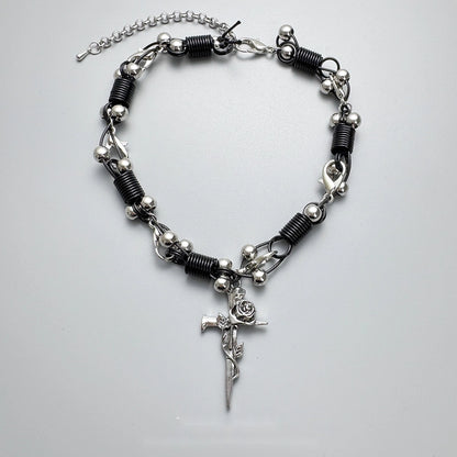 Accessories_Dark_Punk_Spring_Cross_Necklace_MISSTT