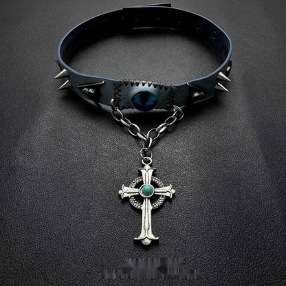 Accessories_Demon_Eye_Choker_With_Cross_Pendant_MISSTT