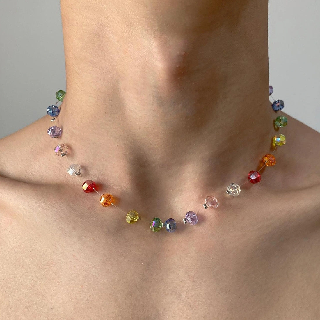 Accessories Dopamine Crystal Beaded Necklace