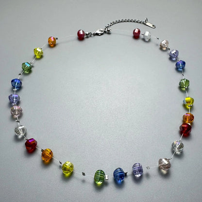 Accessories Dopamine Crystal Beaded Necklace