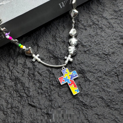 Accessories_Dopamine_Crystal_Cross_Necklace_MISSTT