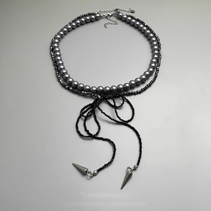 Accessories_Double_Layer_Pearl_Crystal_Bow_Necklace_MISSTT