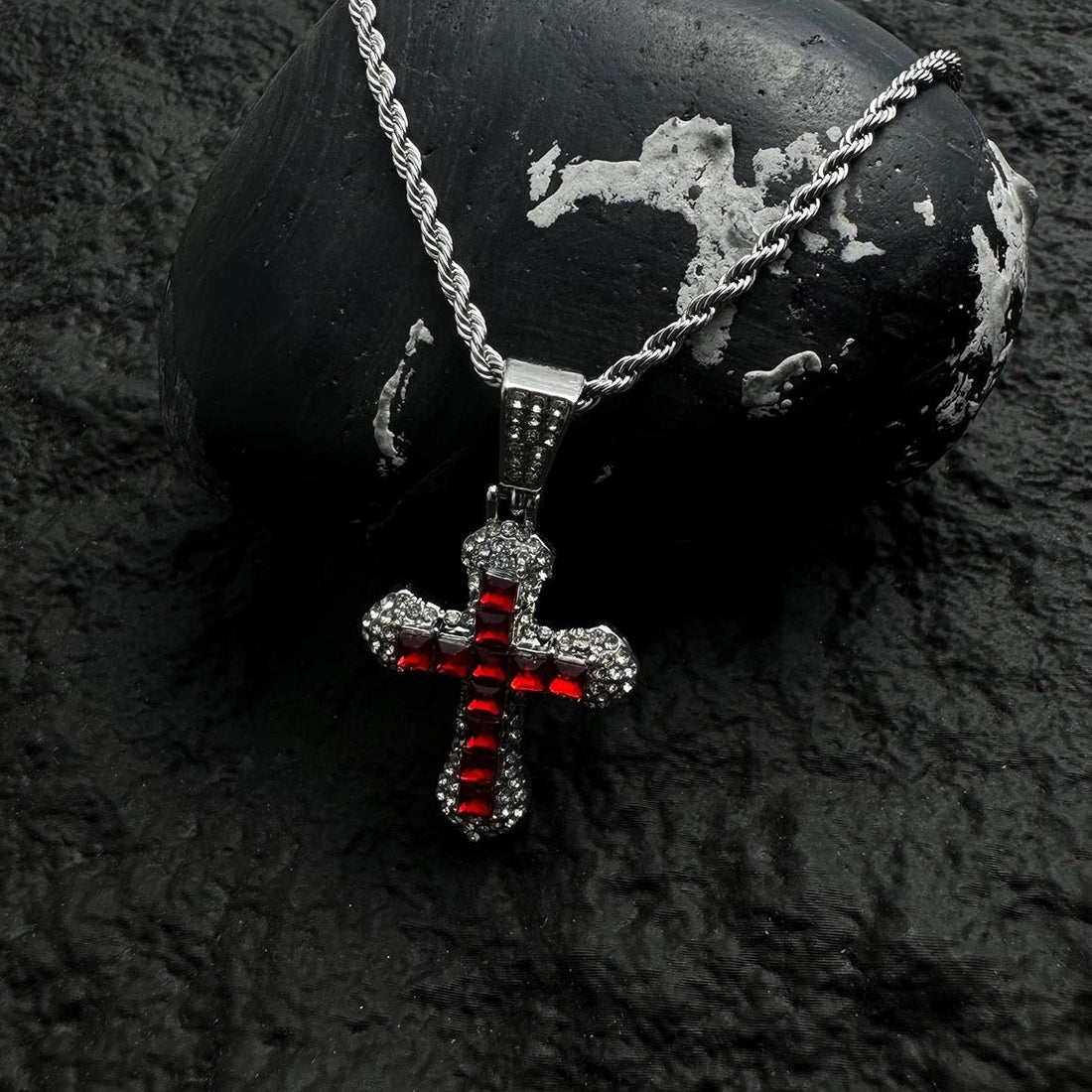 Accessories Elegant Long Cross Pendant Necklace
