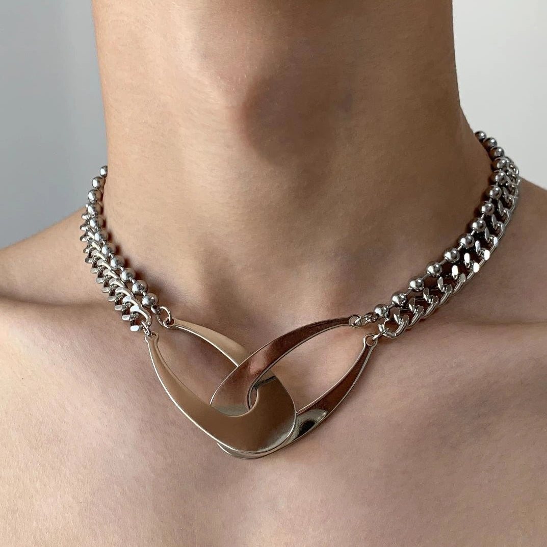 Accessories Exaggerated Punk Titanium Steel Necklace