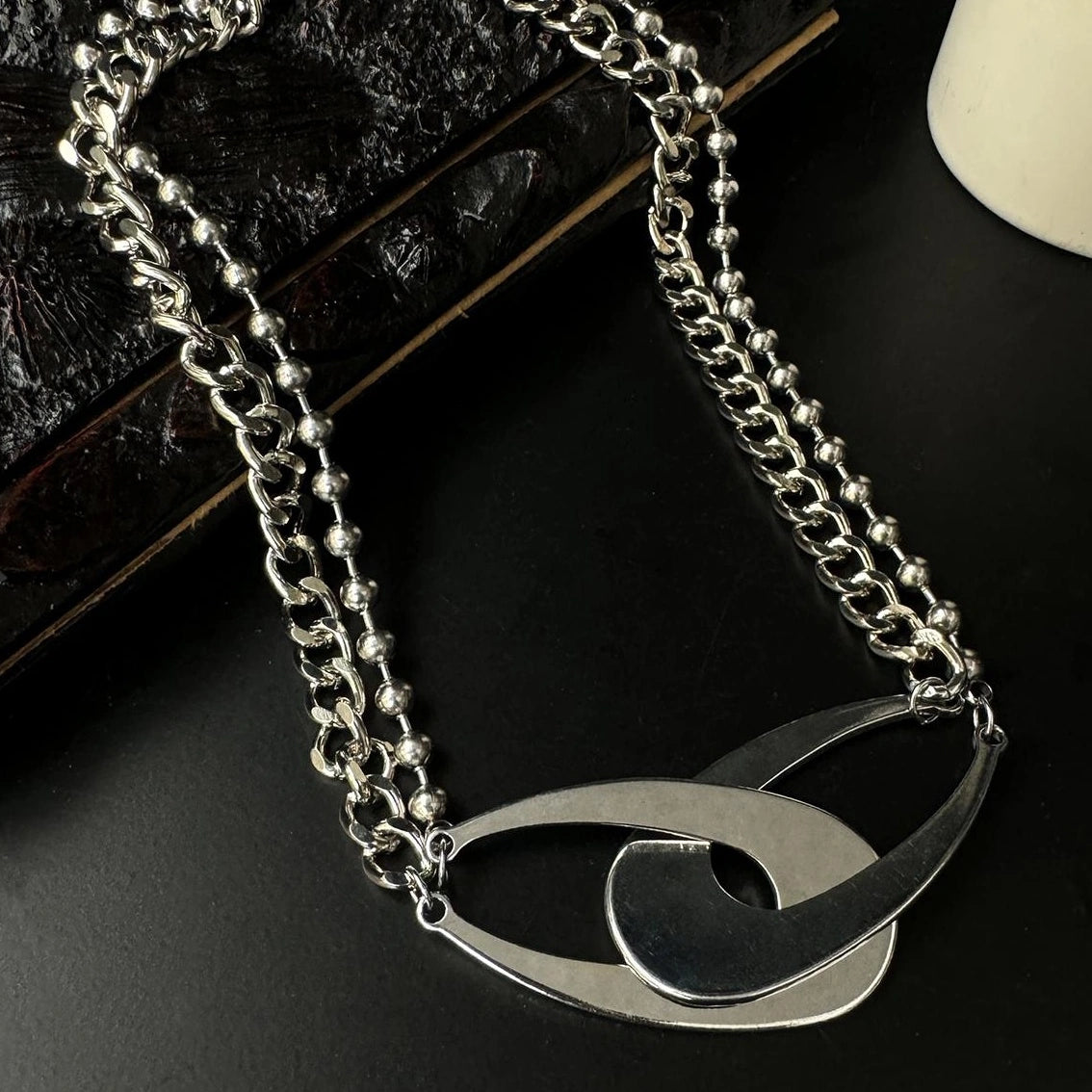 Accessories Exaggerated Punk Titanium Steel Necklace