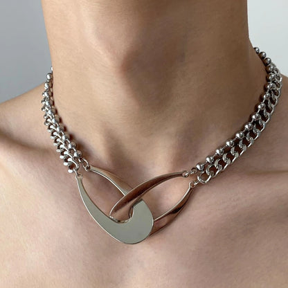 Accessories Exaggerated Punk Titanium Steel Necklace
