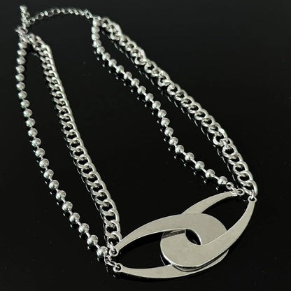 Accessories Exaggerated Punk Titanium Steel Necklace