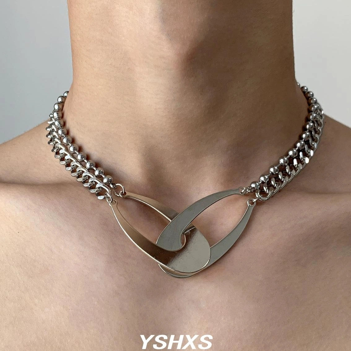 Accessories Exaggerated Punk Titanium Steel Necklace