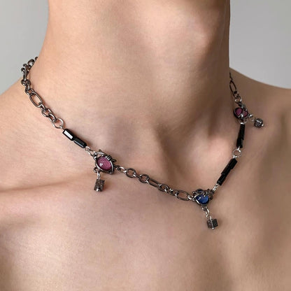 Accessories Fringed Zircon Layered Collarbone Necklace