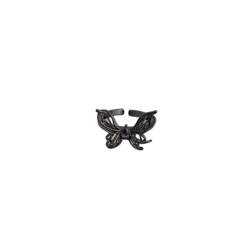 Accessories Gothic Butterfly Punk Ring