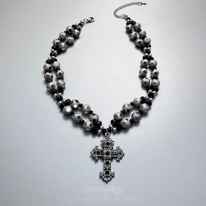 Accessories_Gothic_Layered_Beaded_Cross_Pendant_V-neck_Necklace_MISSTT