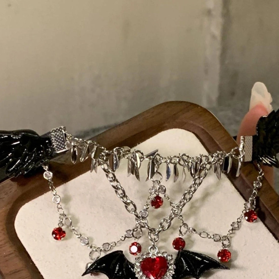 Accessories Gothic Love Bat Wing Choker Necklace