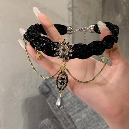 Accessories Gothic Punk Studded Leather Choker Necklace