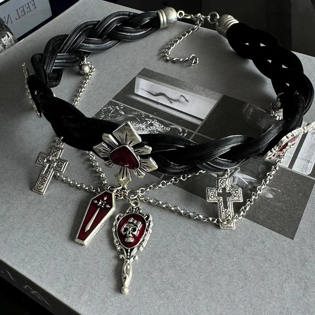 Accessories Gothic Punk Woven Choker Necklace