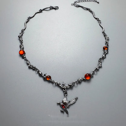 Accessories_Gothic_Red_Zircon_Raven_Choker_Necklace_MISSTT