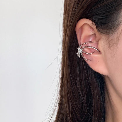 Accessories Gothic Silver Spider Ear Claw