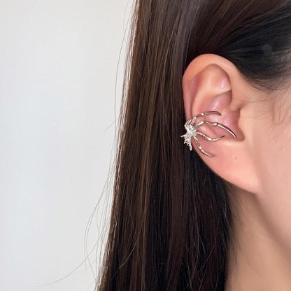 Accessories Gothic Silver Spider Ear Claw